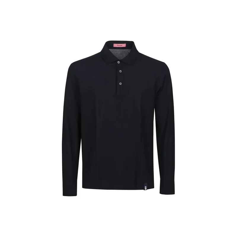 Drumohr Spread collar Cotton Polo Shirt-0