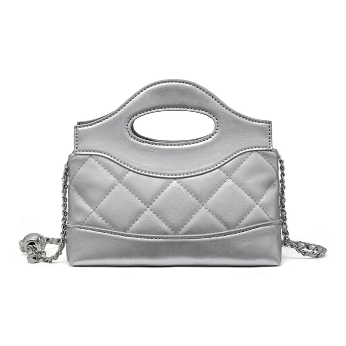 RED DRAGONFLY Cow Leather Handbag Unisex Classic Black/Silver-9