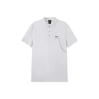 HUGO BOSS Logo Print Short Sleeved Polo Shirt