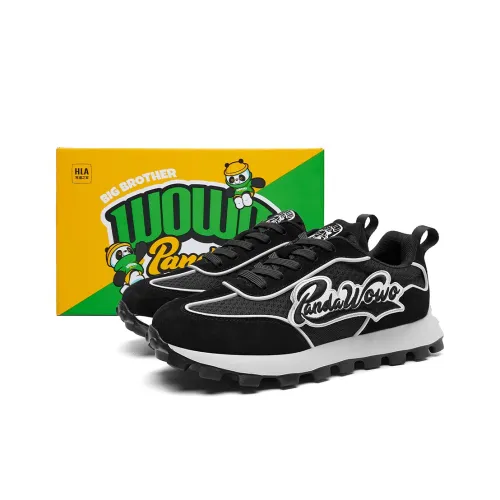 HLA Panda Wowo Series Trendy Patchwork Comfortable Wear-Resistant Height Increasing Breathable Casual From shoes Men's