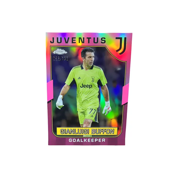 Topps Juventus Team Box Italy Version Large Paris Goalkeeper Buffon Soccer Star Card Product Access Sports Cards 1 Pc-0