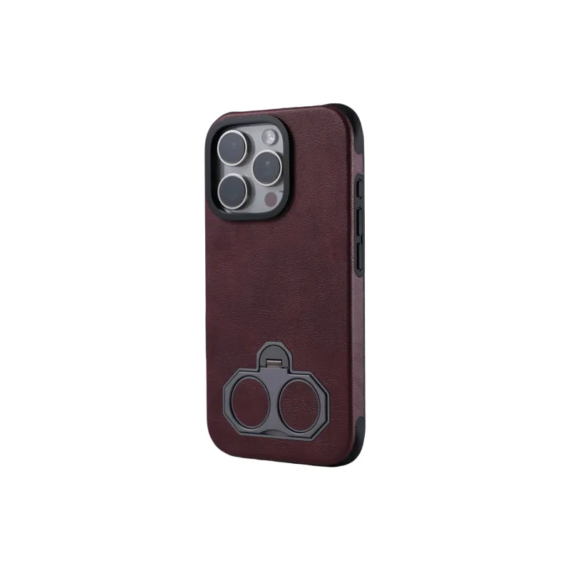 DEPA Vegan Leather Material Ring Clasp Stand Magnetic Phone Cases Compatible With Apple 13/14/15/16 Series Luxury-10