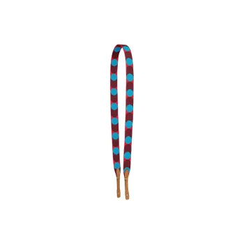 HERMES Sangle Flipperball Canvas With Swift Calfskin Bag Strap Women's Heart Red & Frida Blue & Gold