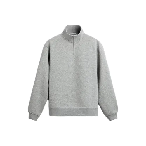 ZARA Sweatshirt Men's Zebra Print Gray