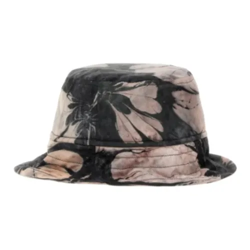 DRIES VAN NOTEN Silk, Silk Bucket Hats Men's Multicolor