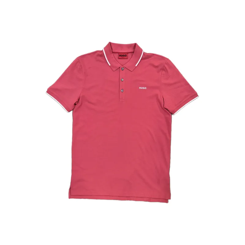 HUGO BOSS Logo appliqué Piqué Polo Shirt-0
