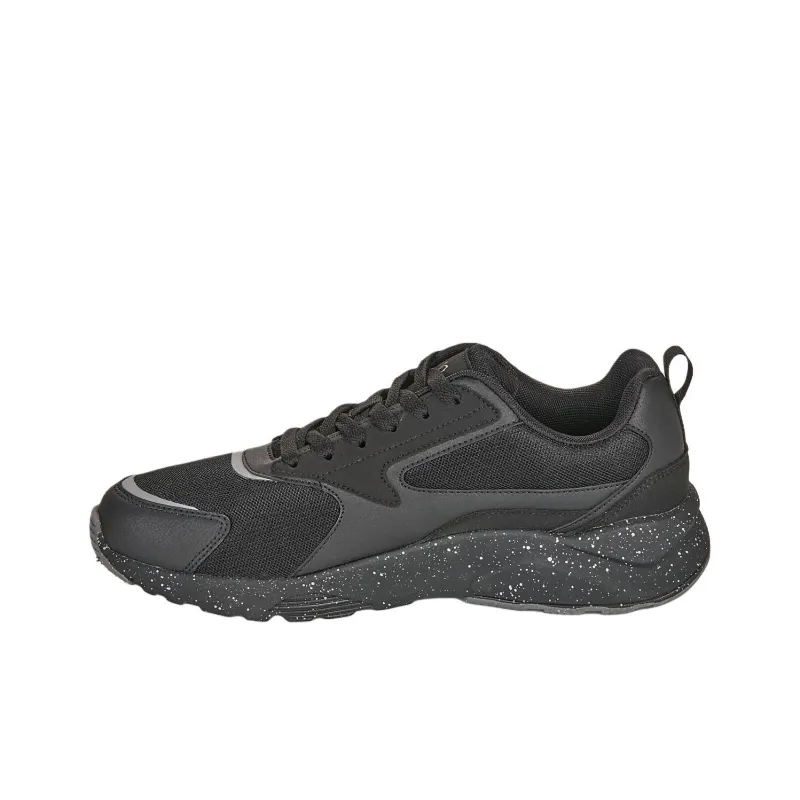 Kappa LOGO SAFIR Slip Resistant And Breathable Low Top Running Shoes Men's Black-1