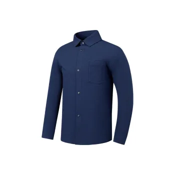 QIAODAN Shirts Men Jin Band Blue