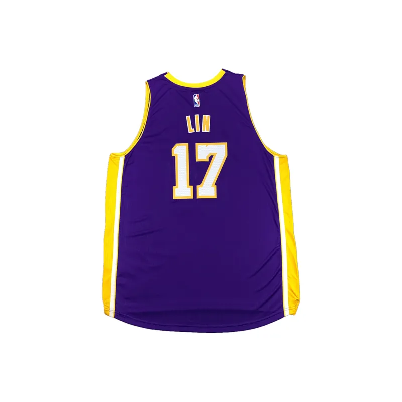 Adidas x NBA Los Angeles Lakers SWINGMAN Fan Edition Basketball Jersey Men's Dark Purple-1
