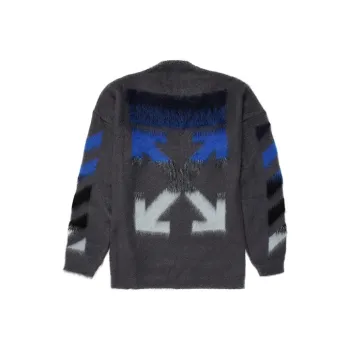 OFF WHITE Diag Brushed Sweater