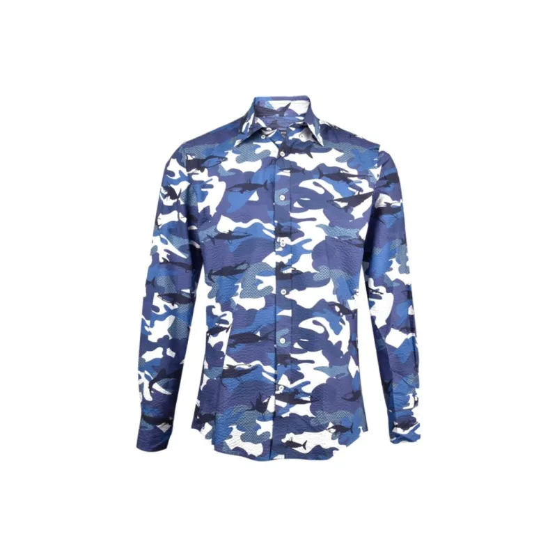 Paul & Shark Yachting Shirt Men's Blue-0
