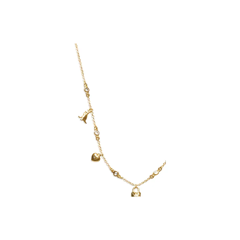 COACH Copper Necklaces Women's Gold-1