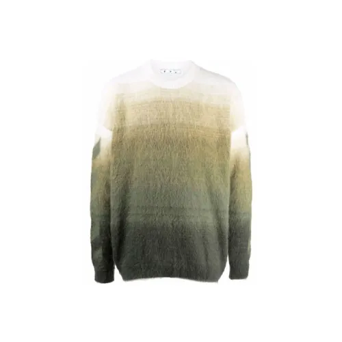 OFF WHITE Diagonal Brushed Sweater