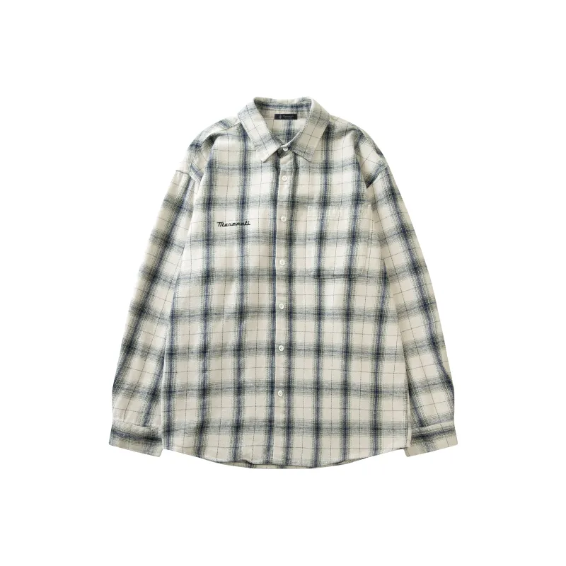 Maserati Shirt Unisex Beige Plaid-0
