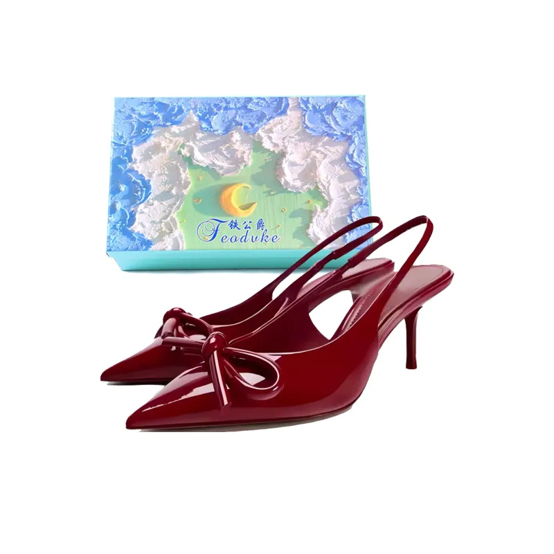 Feo Dvke Slim Heel High Heels 7cm Women's Gift Box Set-0