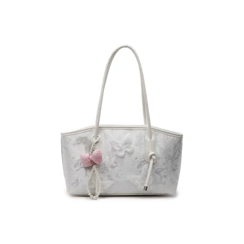 TRANSFORMERS PU Tote Bag, Shoulder Bag Women's White/Pink