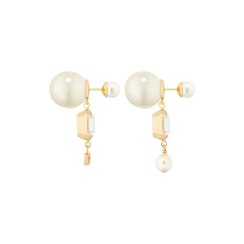 DIOR Metal Earrings Women's Gold-1