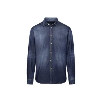 DSQUARED 2 Long Sleeved Faded Denim Shirt