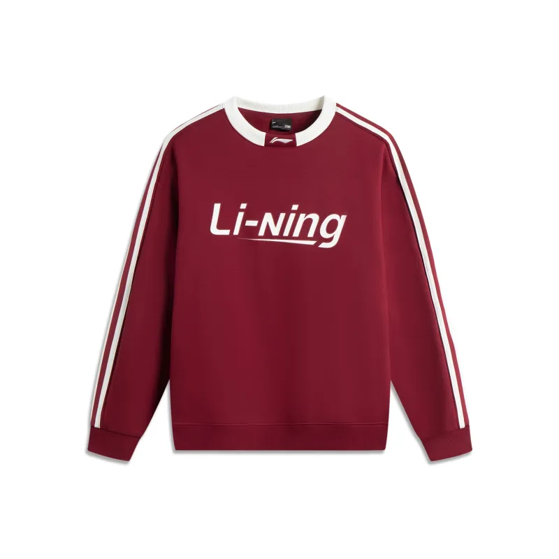 LiNing Sports Life Collection Sweatshirt Unisex Bicycle Red-0