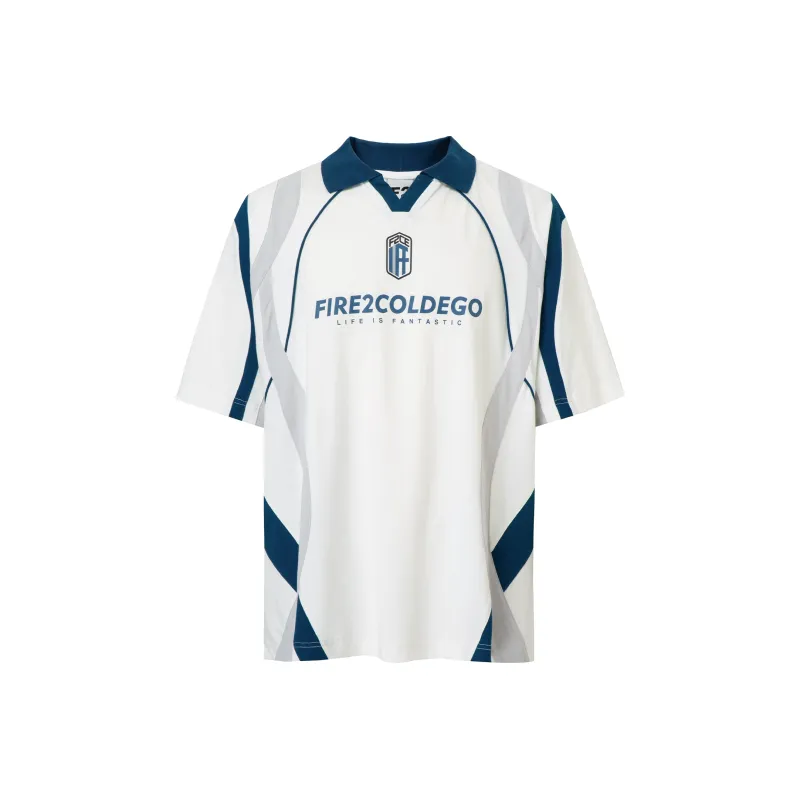 FIRE 2 COLD EGO Polo Shirt Unisex Ecru-0