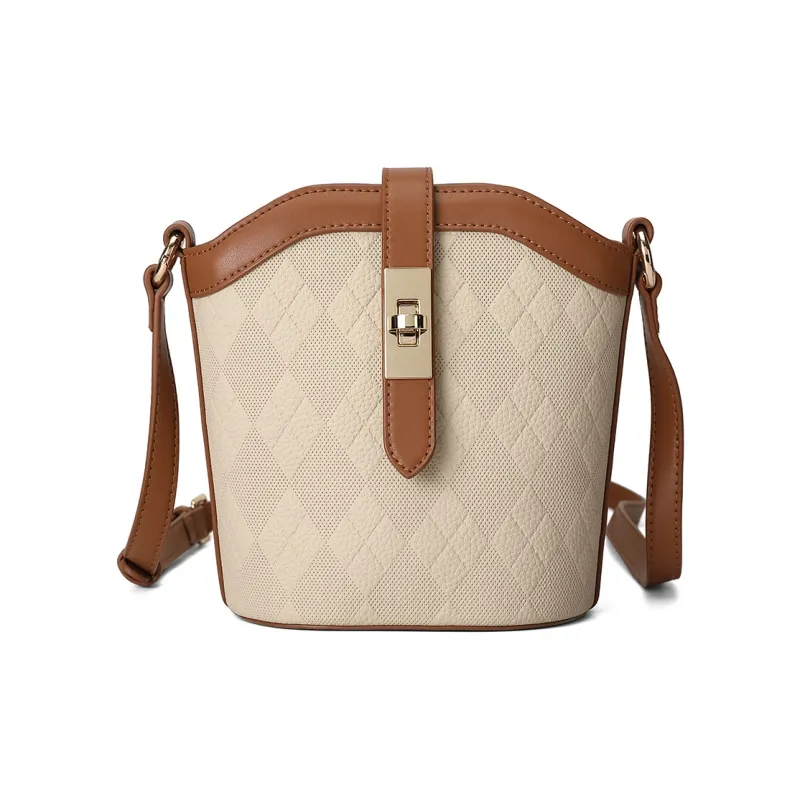 MEXICAN Cow Leather With Synthetic Leather Shoulder Bag, Crossbody Bag Women's Black/Ecru-5