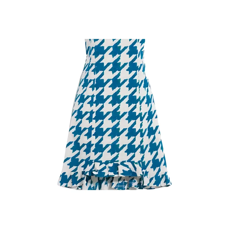 COACH Short Sleeved Dresses Women's Blue-4