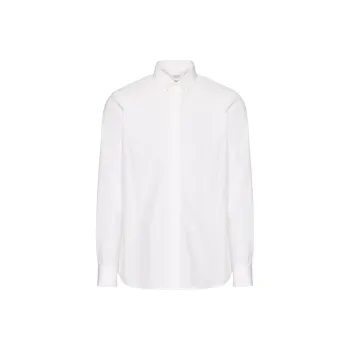 Valentino Stud Detailed Curved Hem Shirt