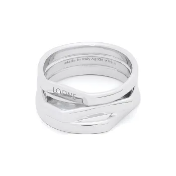 LOEWE Sterling Silver Rings Women's Silver