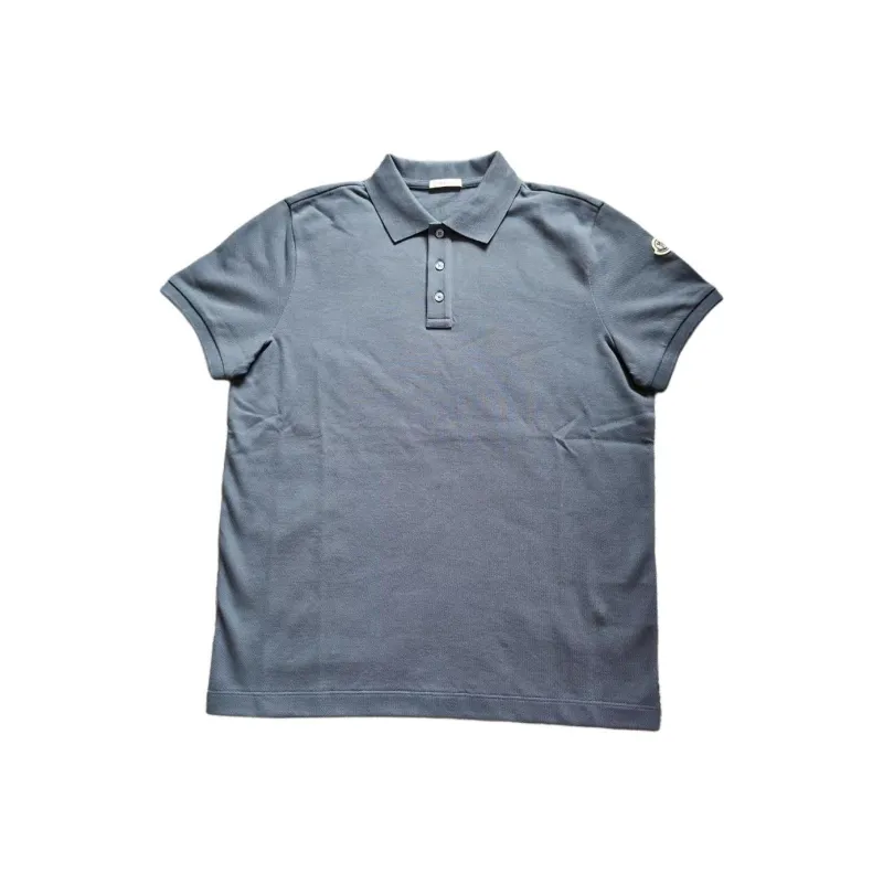 Moncler Polo Shirt Men's Haze Blue-0