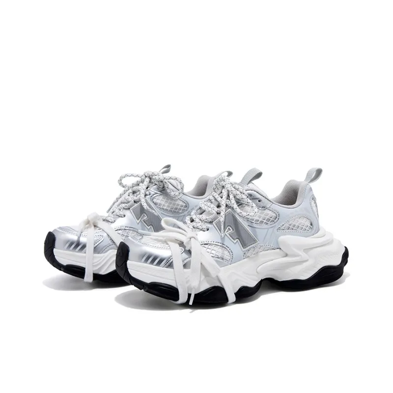 FALLINMISS Star Sea Shoe Series Lightweight Height Increasing Low Top Chunky Sneakers Women's-3