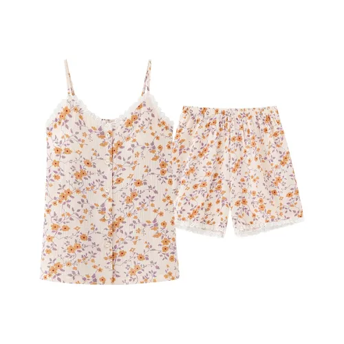 FENTENGCARE Pajama Set Women's Apricot