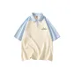Beige Apricot/Light Blue