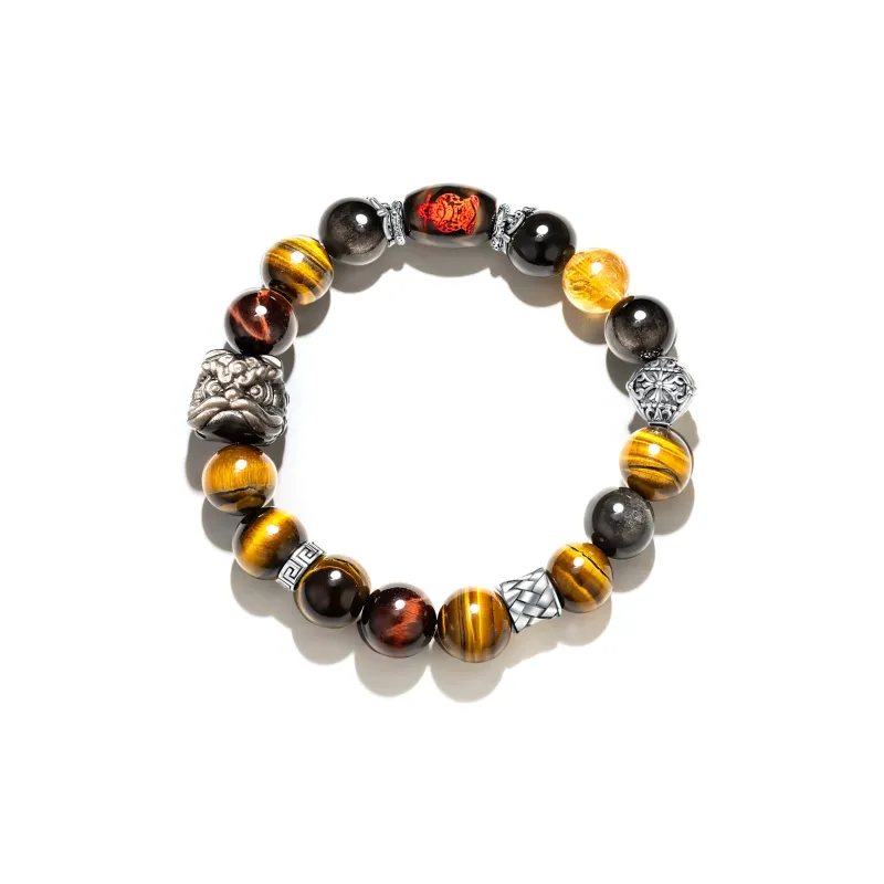 Jodie&Kevin Obsidian Bracelets Men's-0