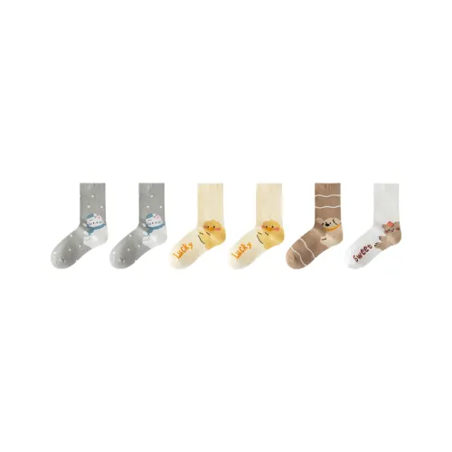Cotton Gene Mid Calf Socks Women's Combo Set
