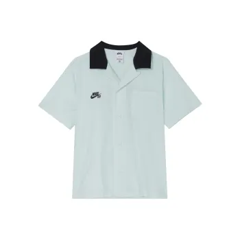 Nike Sb Short Sleeve Button Up Skate Bowler Shirt