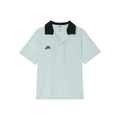 Nike Sb Short Sleeve Button Up Skate Bowler Shirt