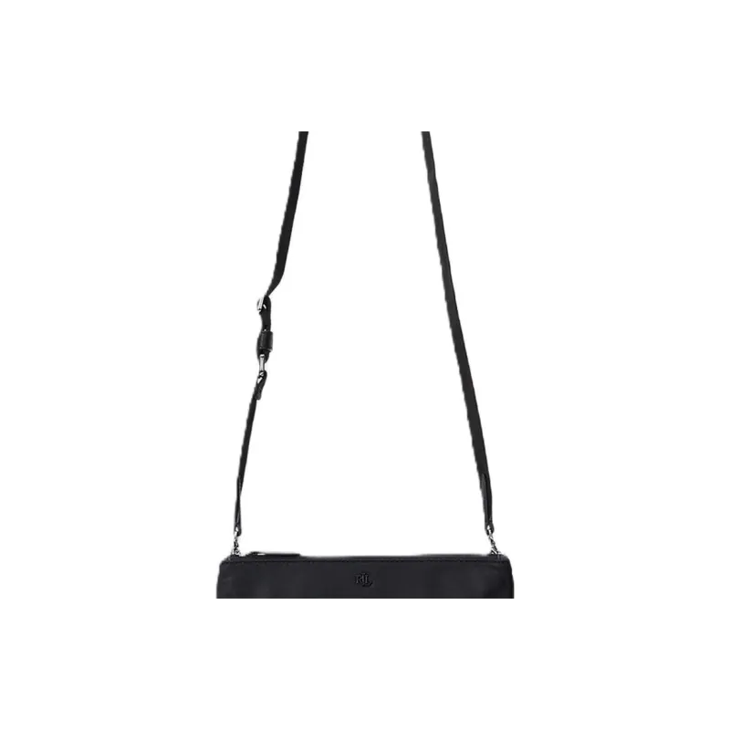 LAUREN RALPH LAUREN Nylon Shoulder Bag Medium Size Women's Black-4