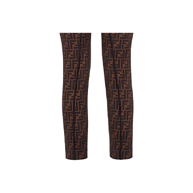 FENDI Leggings Women's Brown-4