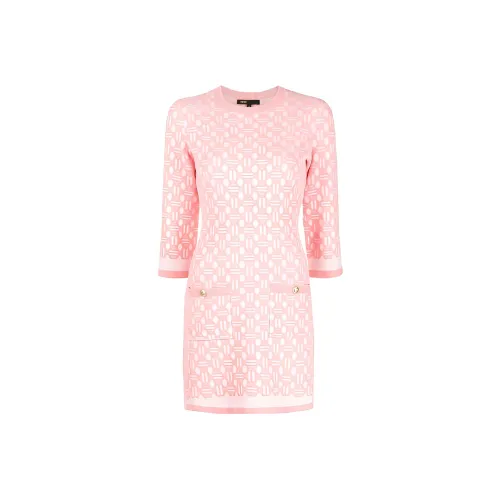 Maje Short-Sleeved Dresses Women's Pink