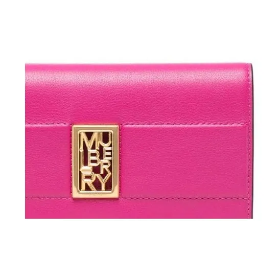 Mulberry Leather Wallet Regular Women's Mulberry Pink-2