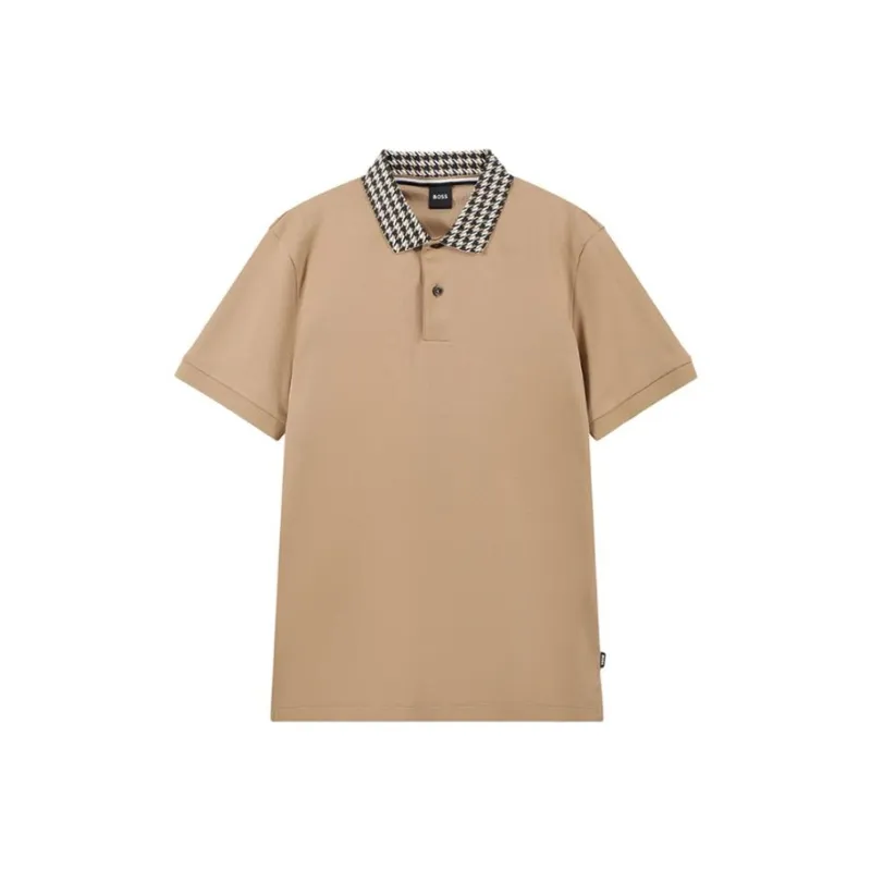 HUGO BOSS SS24 Polo Shirt Men's Light Umber-0