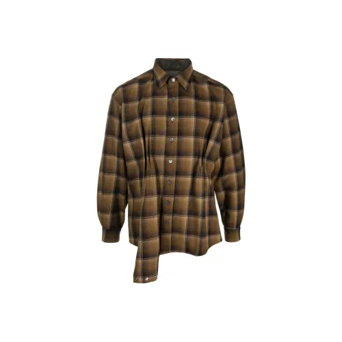 Maison Margiela X Pendleton Asymmetric Plaid Wool Shirt