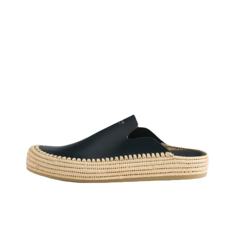 PRADA Closed Toe Slippers Men's Dark Blue-0
