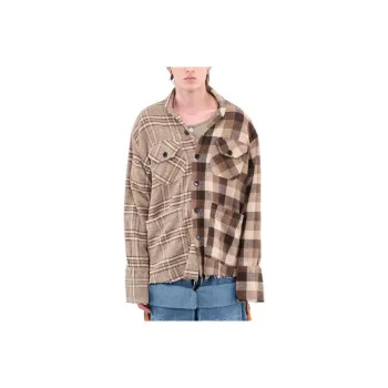 GREG LAUREN Mix print Long sleeve Shirt