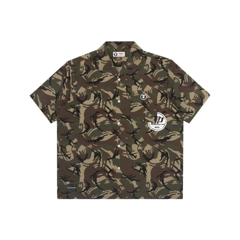 Aape Shirt Men's Green Camouflage-0