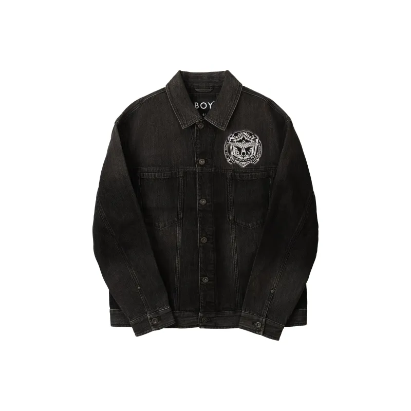 Boy London Denim Jacket Unisex Black-0