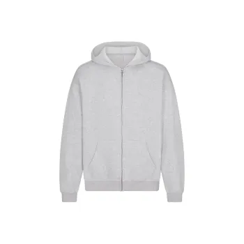 SKIMS FLEECE LOUNGE MENS RELAXED ZIP UP HOODIE Sweatshirt Men's Light Heather Grey