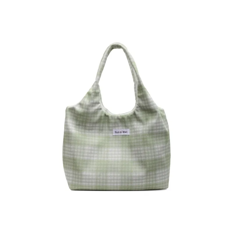 SEVENMOONS Canvas Shoulder Bag Unisex Black/Green/Blue/Pink-5