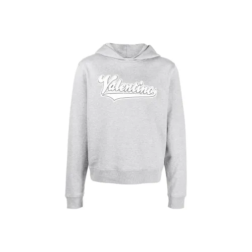 Valentino Logo Detailed Long Sleeved Hoodie