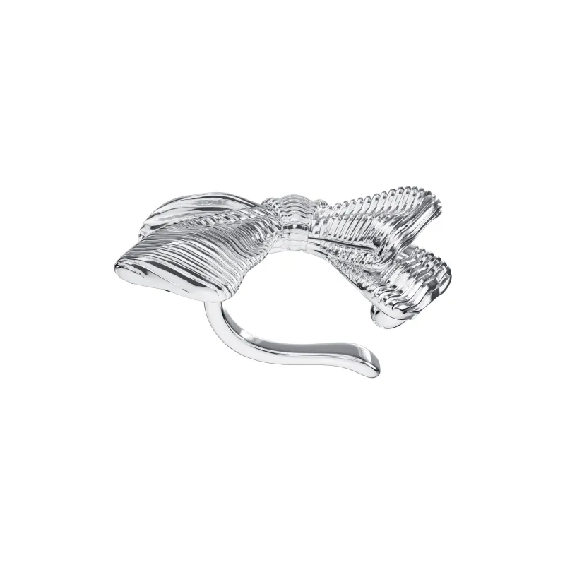 LELOUP Rhodium Plated Copper Clip On Earrings Women's Silver-6